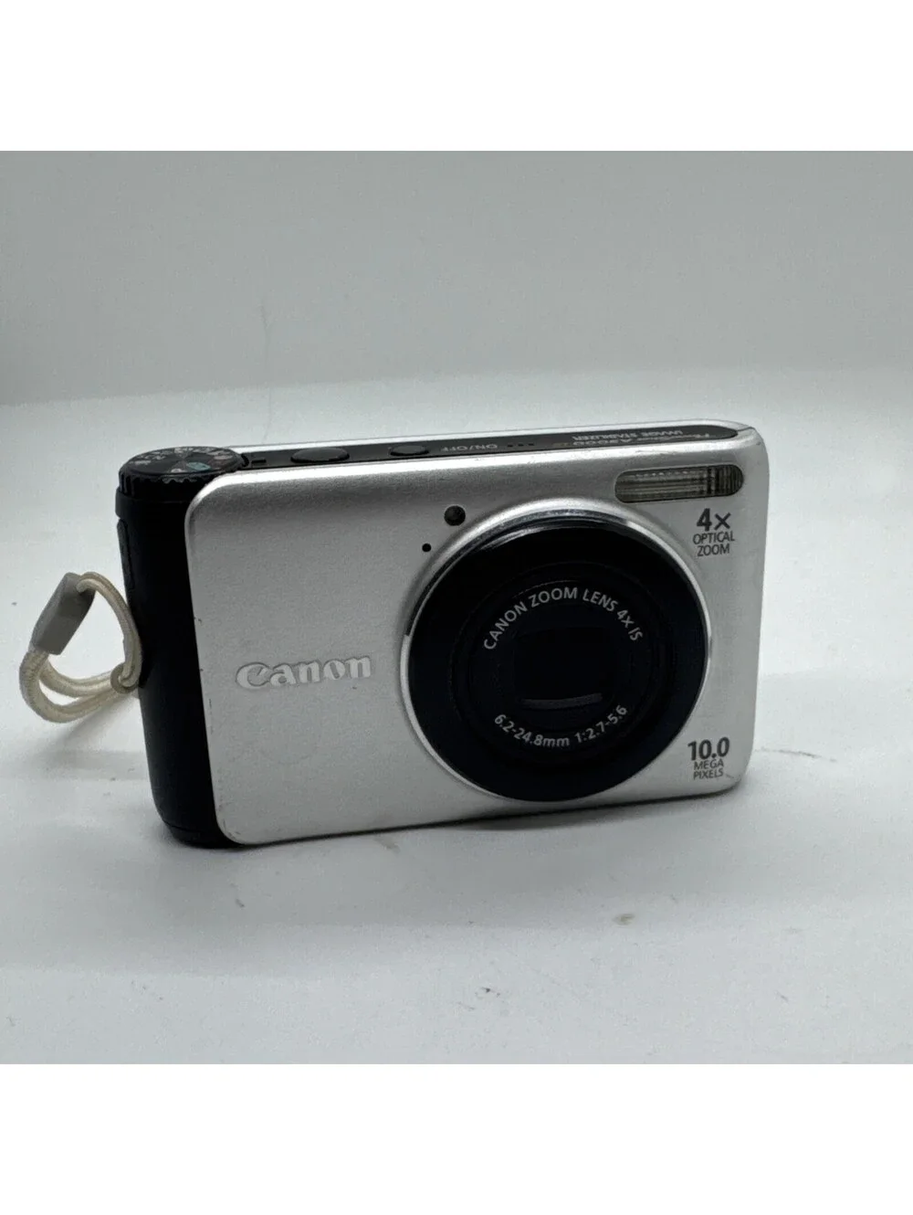Canon PowerShot A3000 IS Compact Digital Camera 10MP Silver Tested Works